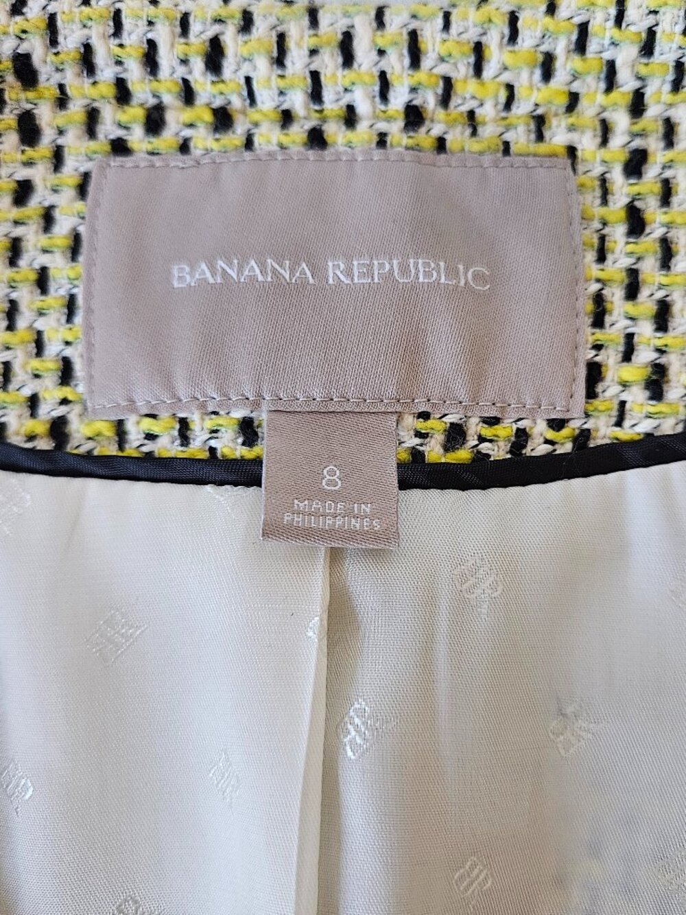Banana Republic Tweed Zip Front Long Sleeve Jacket - Picture 10 of 14